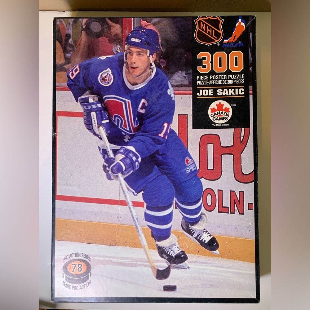 Vintage NHL Joe Sakic  Hockey Puzzle